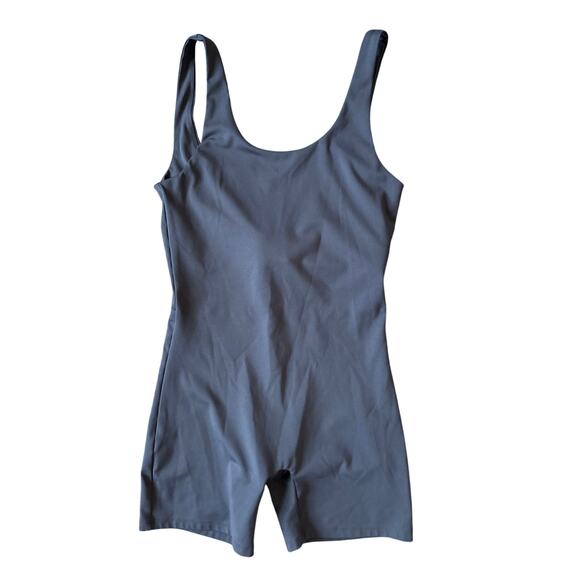 Girlfriend Collective Bike Unitard in Gray Size Medium - Picture 1 of 4